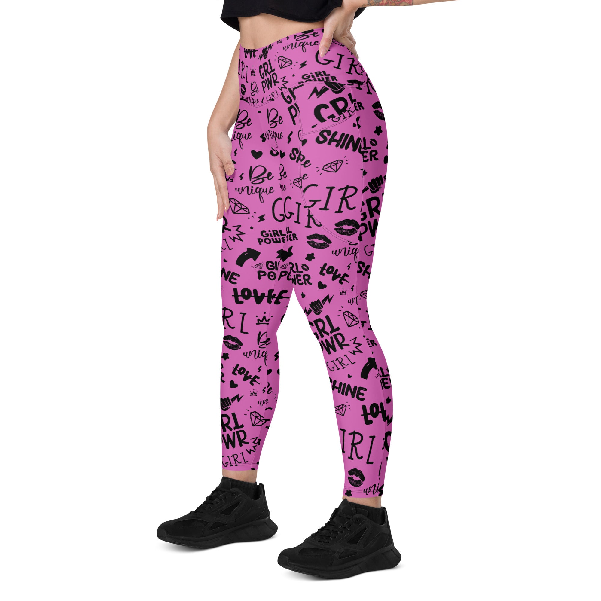 Girl Power Leggings with Pockets | All Sizes